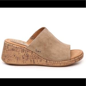 BOC Catia Slide Wedge Sandal With Suede Upper
